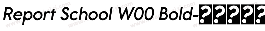 Report School W00 Bold字体转换